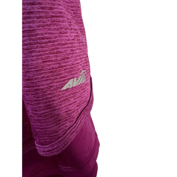 Avia Womens Athletic Double-Layer Running Shorts Medium Purple Polyester Stretch - Picture 3 of 8